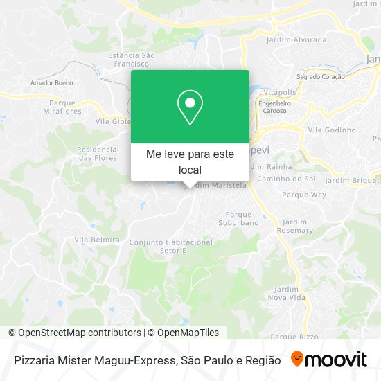 Pizzaria Mister Maguu-Express mapa