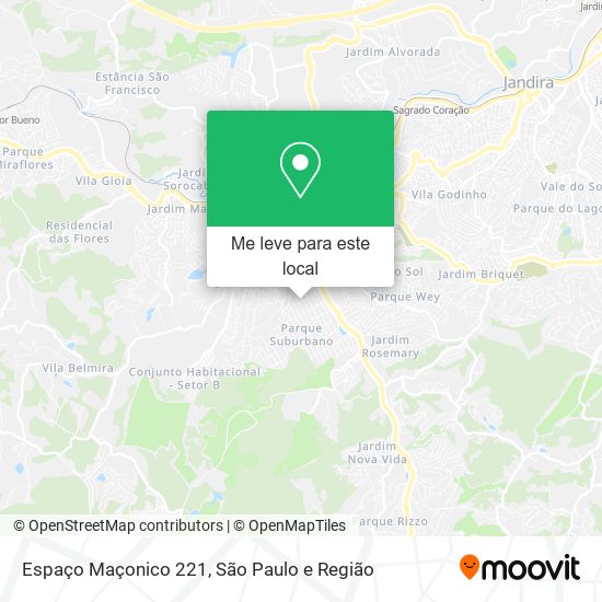 Espaço Maçonico 221 mapa