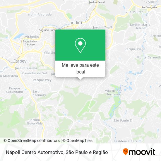 Nápoli Centro Automotivo mapa