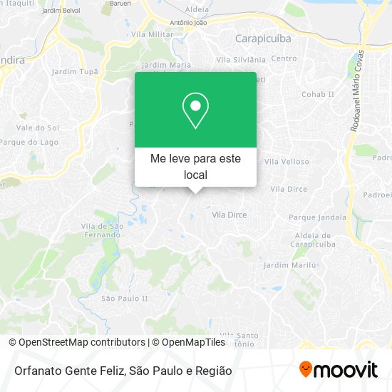 Orfanato Gente Feliz mapa