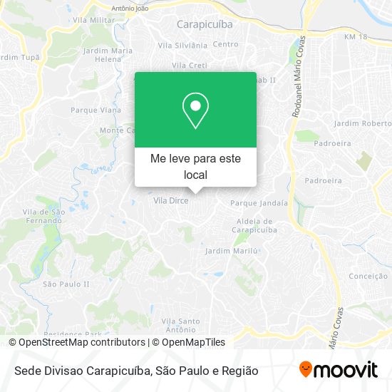 Sede Divisao Carapicuíba mapa