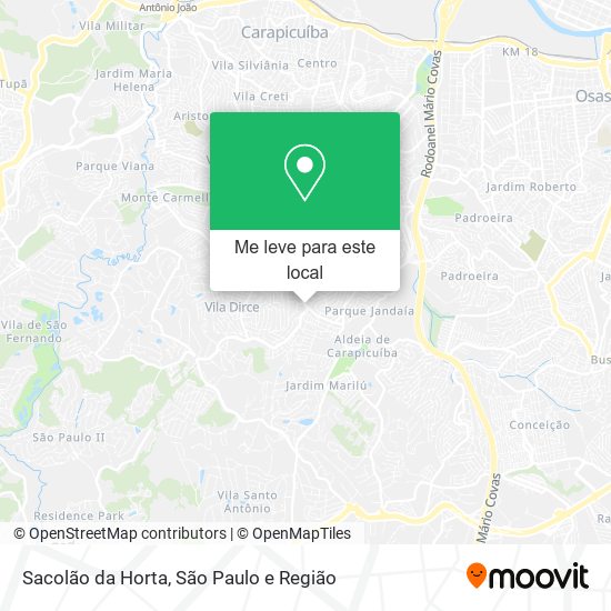 Sacolão da Horta mapa