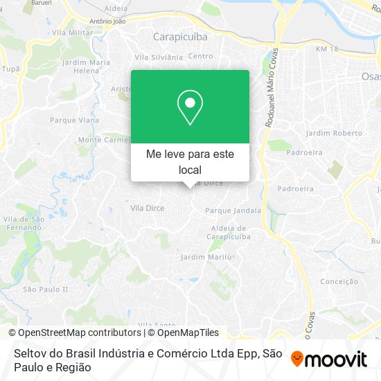 Seltov do Brasil Indústria e Comércio Ltda Epp mapa