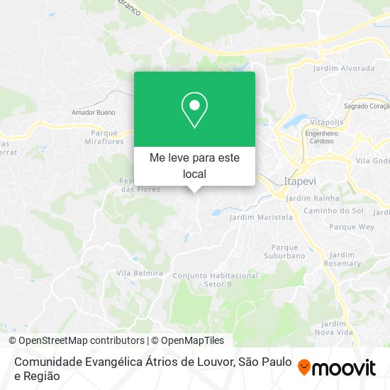 Comunidade Evangélica Átrios de Louvor mapa