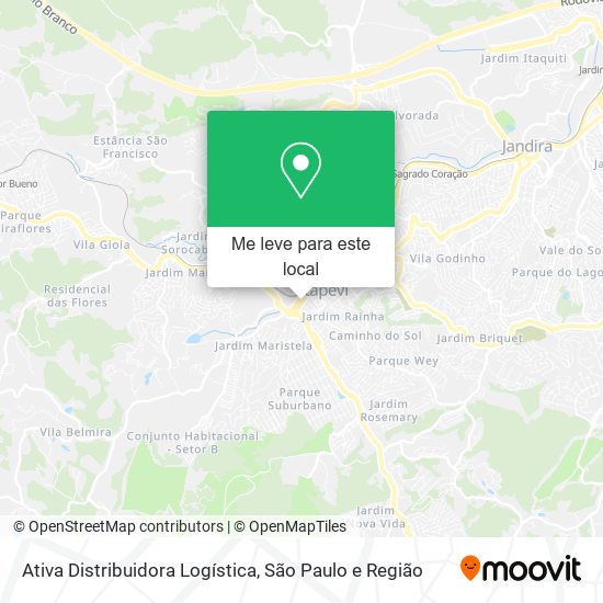 Ativa Distribuidora Logística mapa