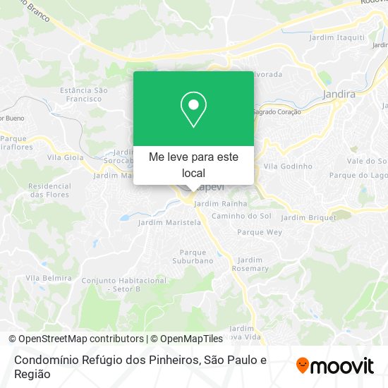 Condomínio Refúgio dos Pinheiros mapa