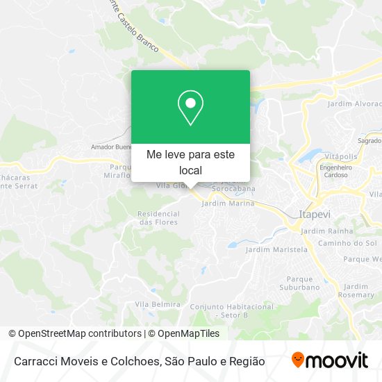 Carracci Moveis e Colchoes mapa