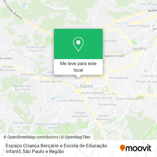 Espaço Criança Berçário e Escola de Educação Infantil mapa