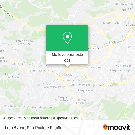 Loja Byreis mapa