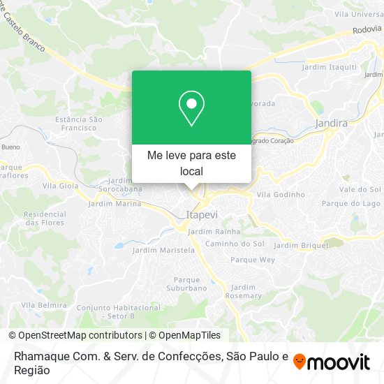 Rhamaque Com. & Serv. de Confecções mapa