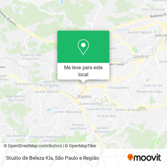 Studio de Beleza Kla mapa