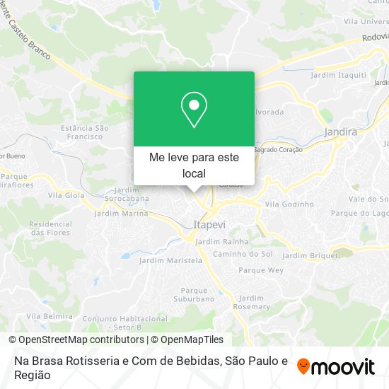 Na Brasa Rotisseria e Com de Bebidas mapa