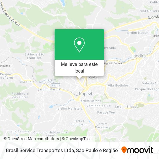 Brasil Service Transportes Ltda mapa