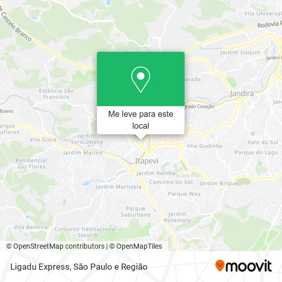 Ligadu Express mapa