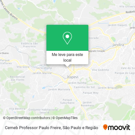 Cemeb Professor Paulo Freire mapa