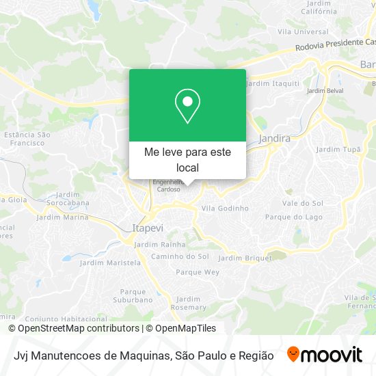 Jvj Manutencoes de Maquinas mapa