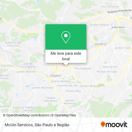 McUin Servicos mapa