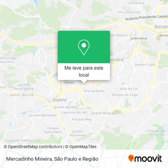Mercadinho Mineira mapa