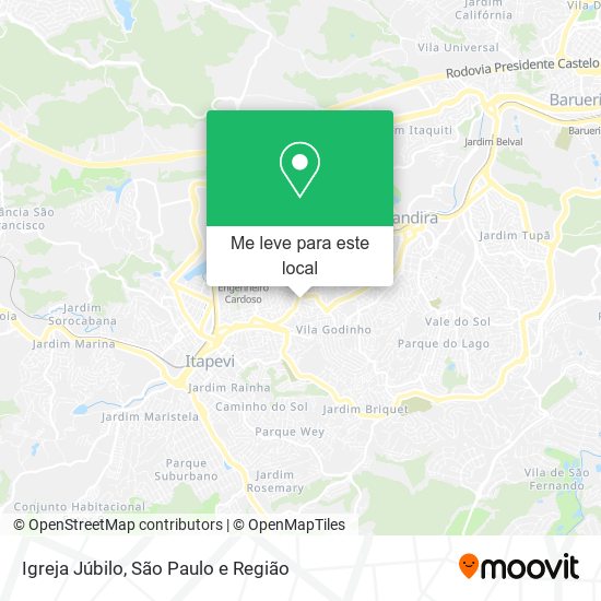 Igreja Júbilo mapa