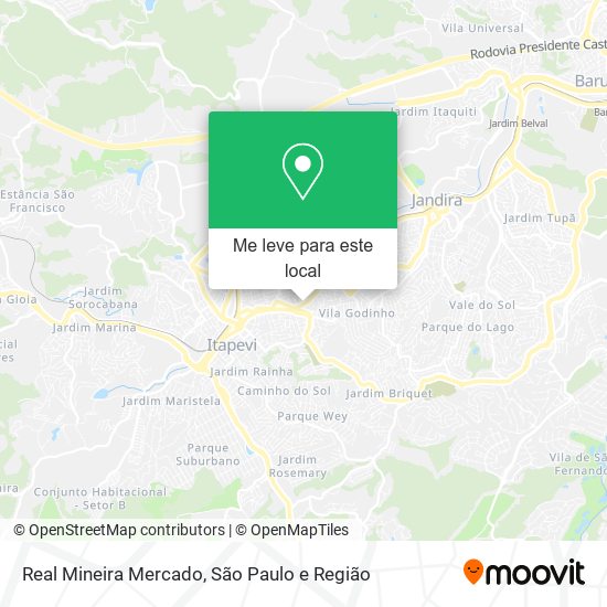 Real Mineira Mercado mapa