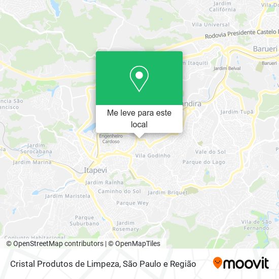 Cristal Produtos de Limpeza mapa