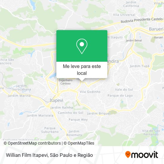 Willian Film Itapevi mapa