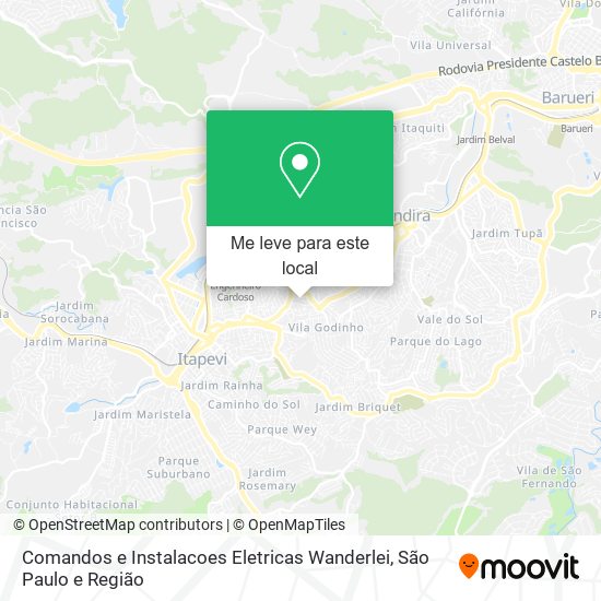 Comandos e Instalacoes Eletricas Wanderlei mapa