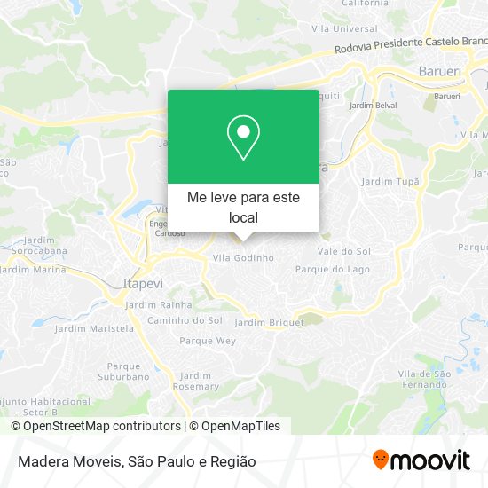 Madera Moveis mapa