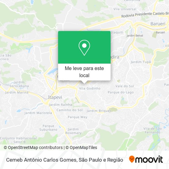 Cemeb Antônio Carlos Gomes mapa