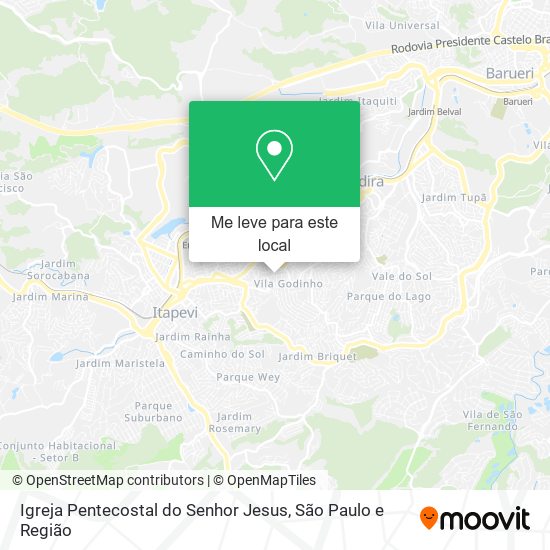 Igreja Pentecostal do Senhor Jesus mapa