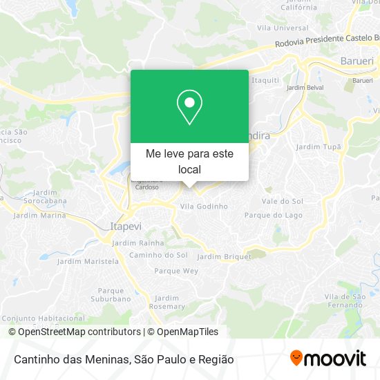 Cantinho das Meninas mapa