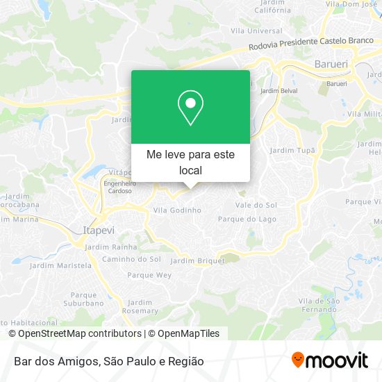 Bar dos Amigos mapa