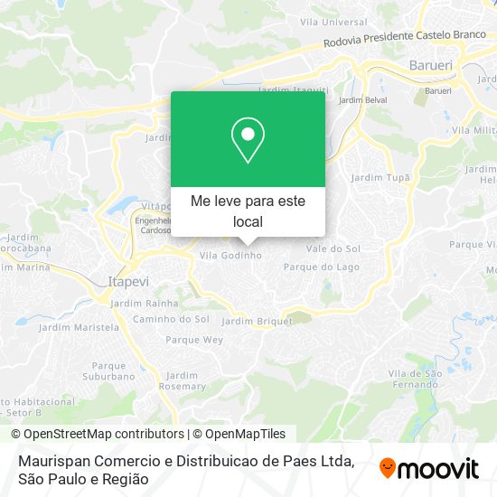 Maurispan Comercio e Distribuicao de Paes Ltda mapa