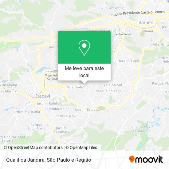 Qualifica Jandira mapa