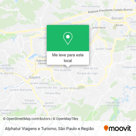 Alphatur Viagens e Turismo mapa