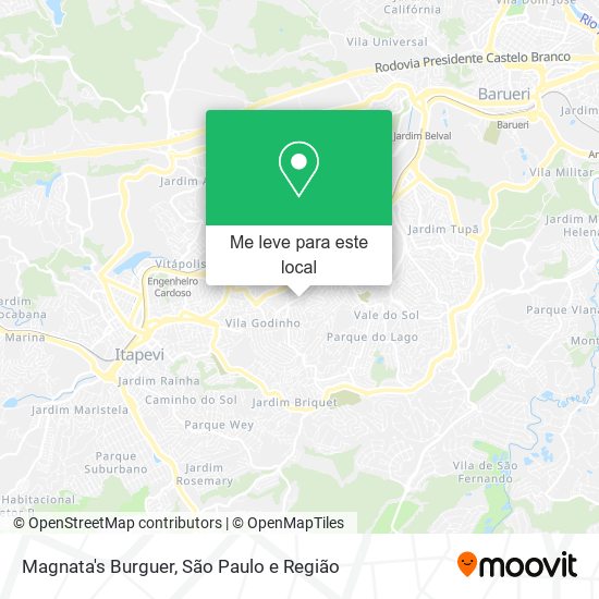 Magnata's Burguer mapa