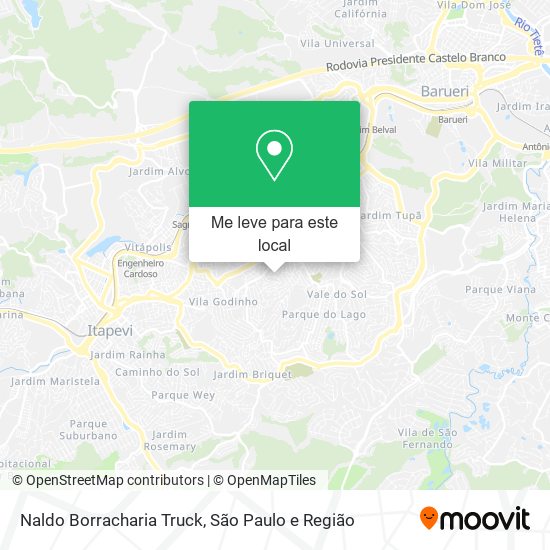 Naldo Borracharia Truck mapa