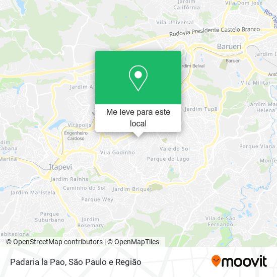 Padaria la Pao mapa