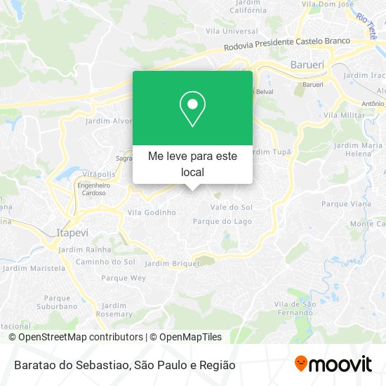 Baratao do Sebastiao mapa