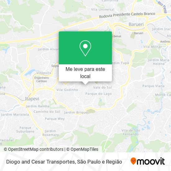 Diogo and Cesar Transportes mapa