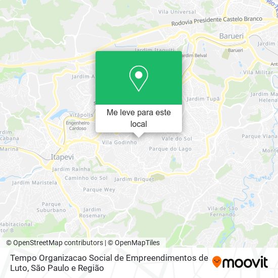Tempo Organizacao Social de Empreendimentos de Luto mapa