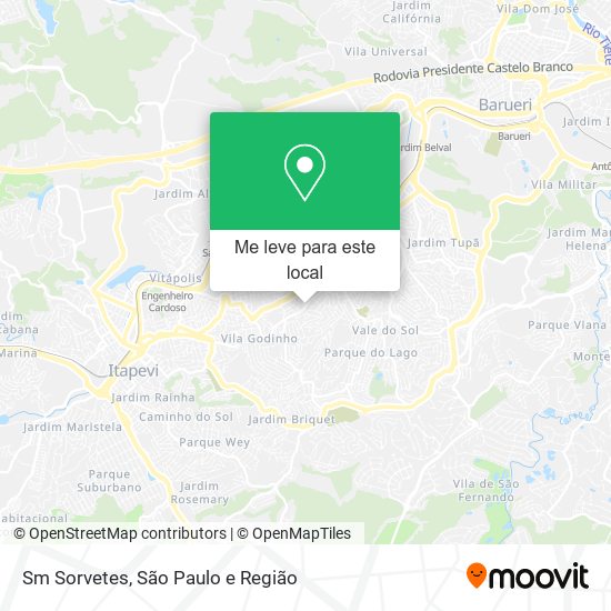 Sm Sorvetes mapa