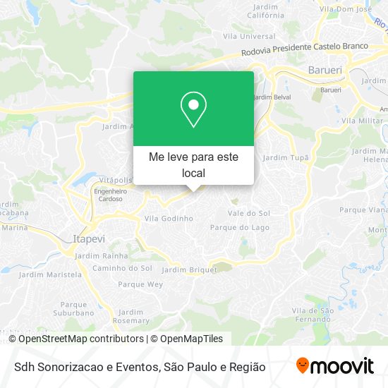 Sdh Sonorizacao e Eventos mapa