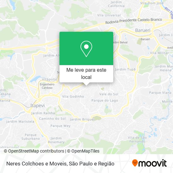 Neres Colchoes e Moveis mapa