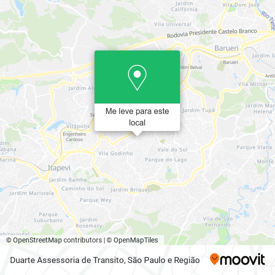 Duarte Assessoria de Transito mapa