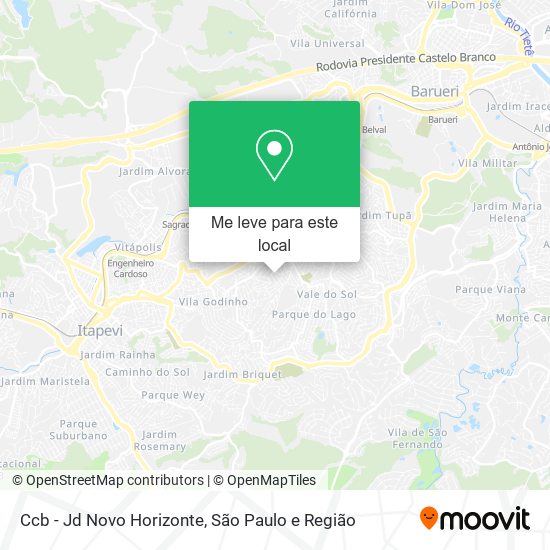 Ccb - Jd Novo Horizonte mapa