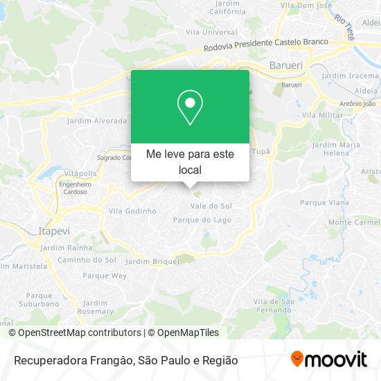 Recuperadora Frangâo mapa