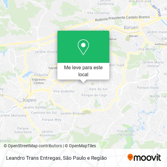 Leandro Trans Entregas mapa