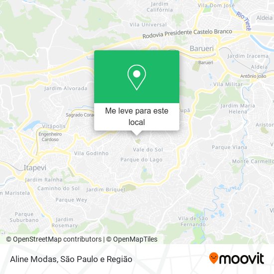 Aline Modas mapa