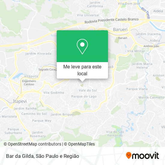 Bar da Gilda mapa
